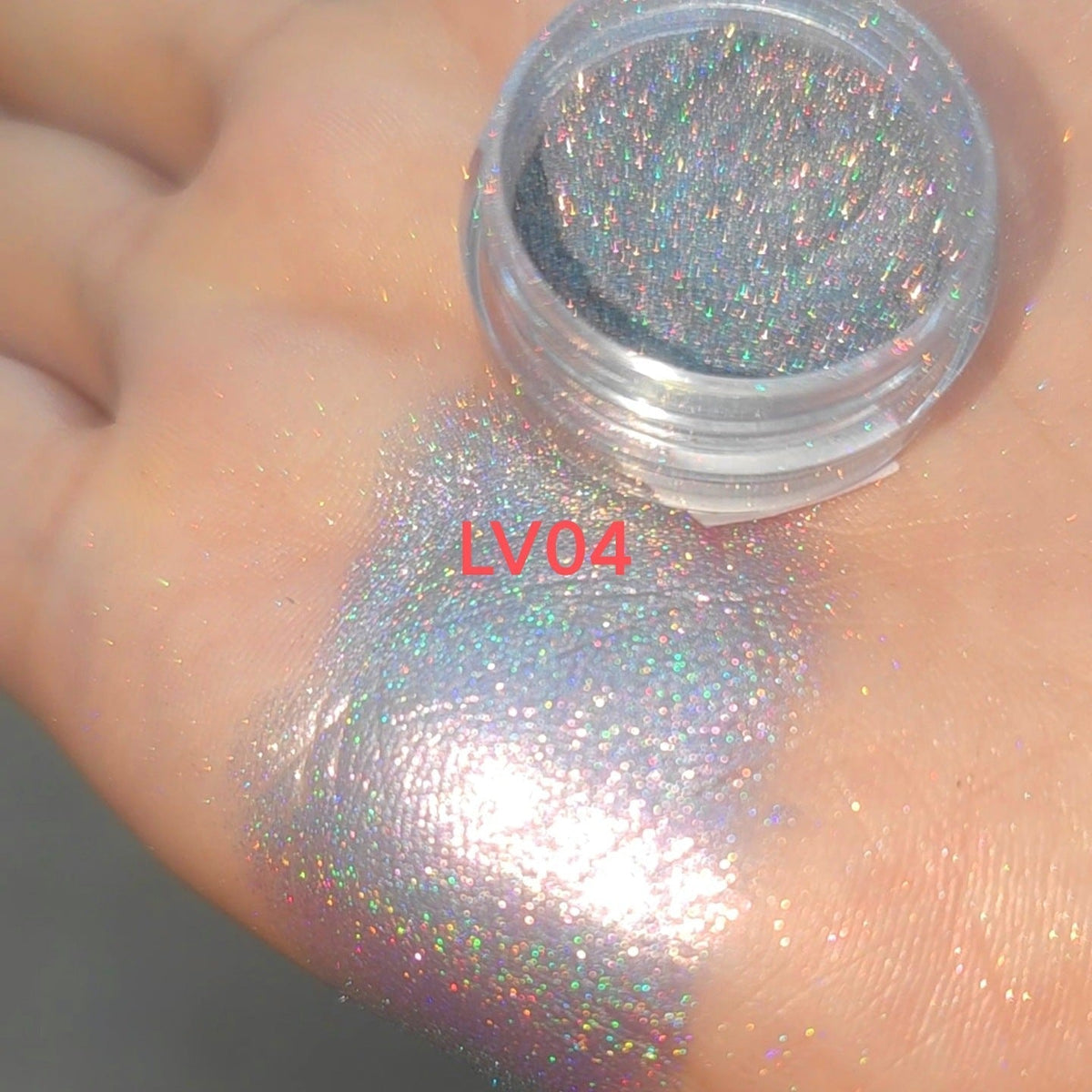 Laser-Regenbogen-Highlighter-Puder mit Farbwechsel-Perleffekt