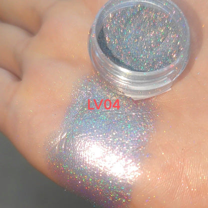 Laser-Regenbogen-Highlighter-Puder mit Farbwechsel-Perleffekt