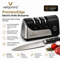 velqonira™ PrecisionEdge Electric Kitchen Knife Sharpener