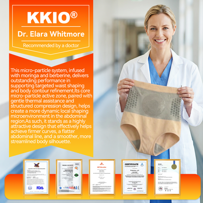 IT👩‍⚕️Negozio Ufficiale del Marchio | ✅KKIO® 2026 Shorts Modellanti e Bruciagrassi 4-in-1 con Microparticelle, Moringa e Berberina