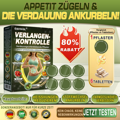IOWOL ® APPETITKONTROLLPFLASTER! KEINE PILLEN & KEIN HUNGER & KEIN KAMPF & 100% ERGEBNISSE.