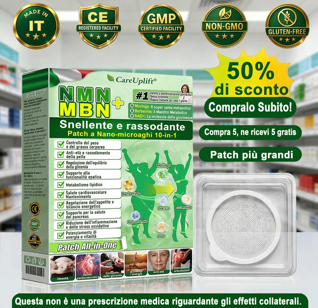 🇮🇹 ☘️ CareUplift® ha un upgrade per te! Sconto del 30% sul prossimo acquisto — solo per 2 minuti!