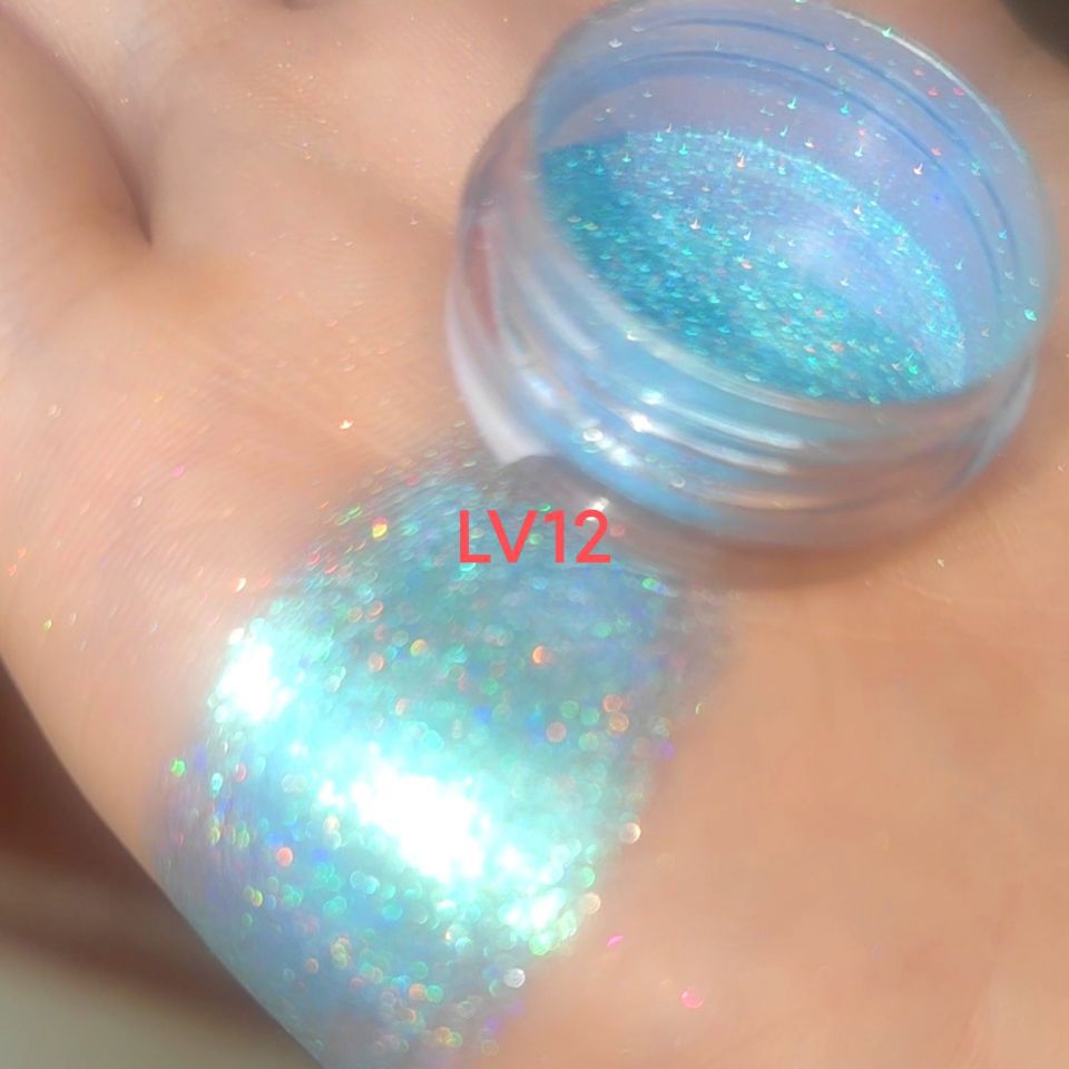 Laser-Regenbogen-Highlighter-Puder mit Farbwechsel-Perleffekt