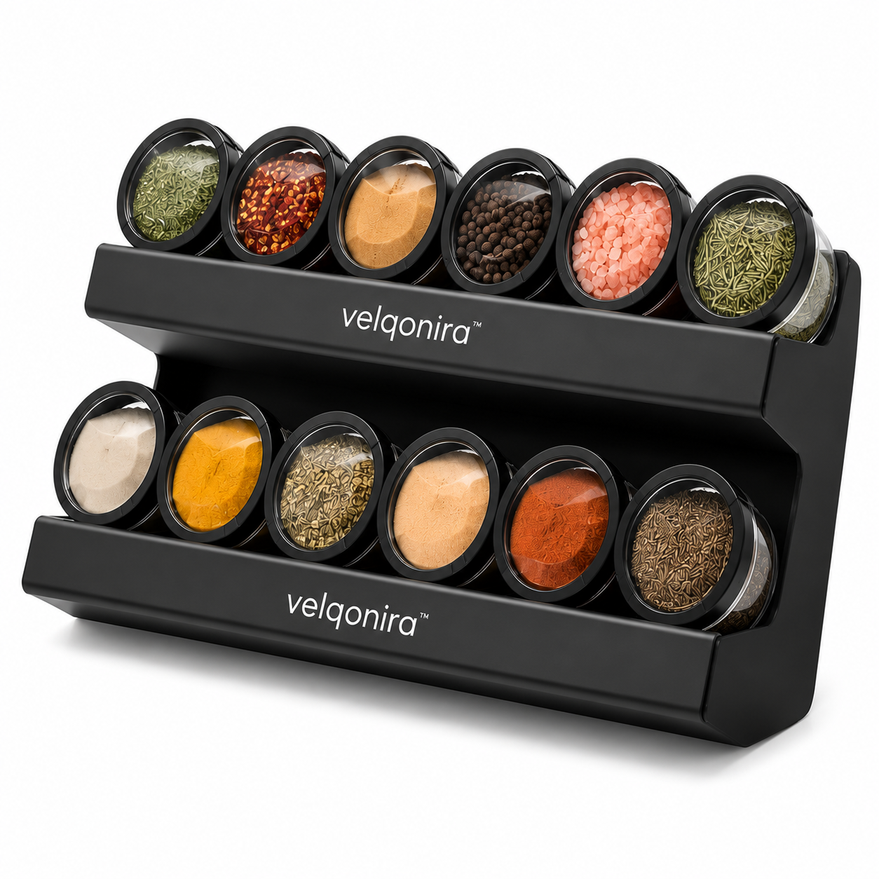 velqonira™ FreshLock Magnetic Spice Organizer Set