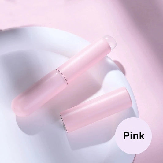 Silikon-Lippenpinsel mit Kappe, Concealer-Pinsel, Lippenbalsam- und Lipgloss-Pinsel, Make-up-Pinsel, wiederverwendbarer Lippenstiftapplikator für perfektes Make-up, einfach aufzutragen, Beauty-Pinsel, Reise- und tragbare Maniküre-Werkzeuge