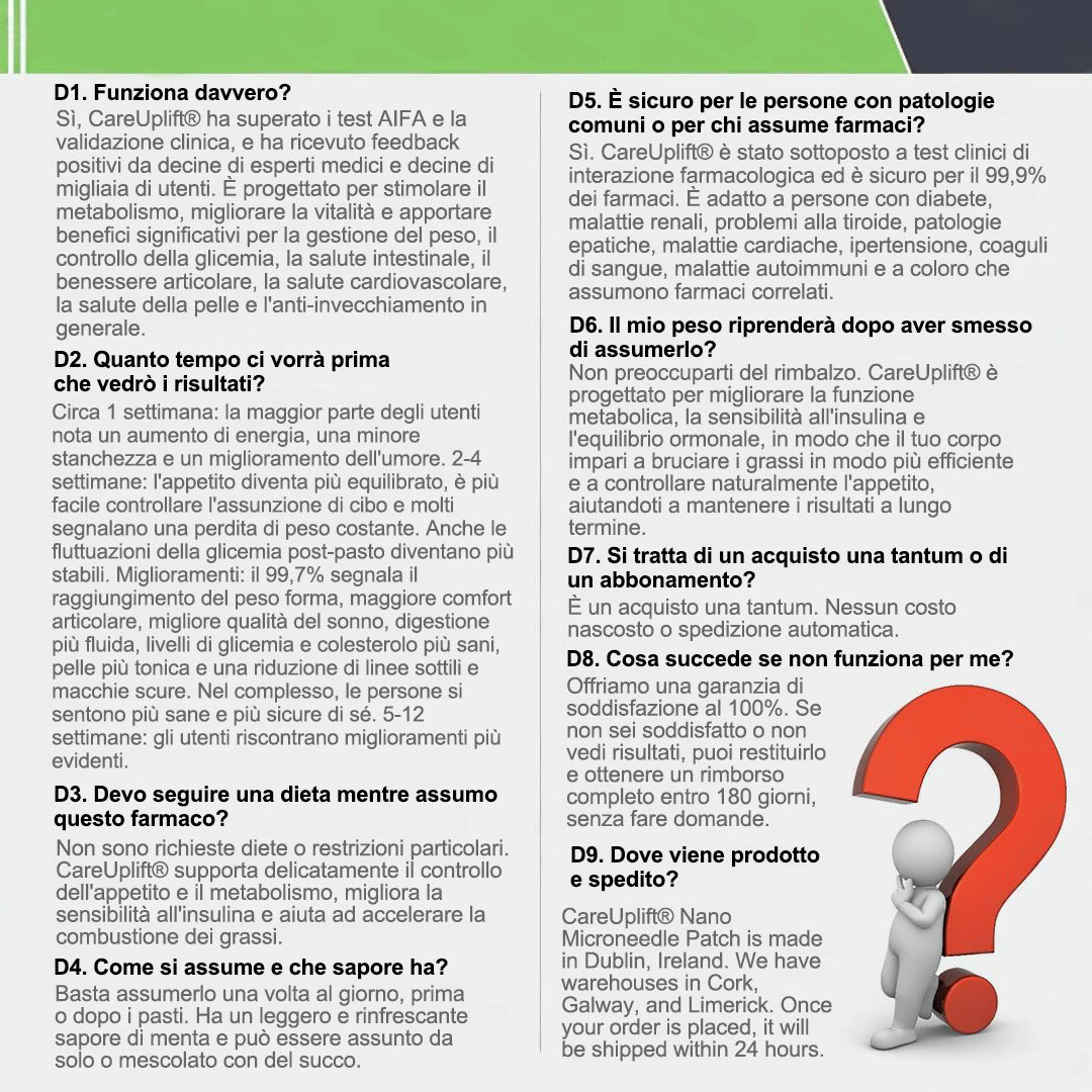 🇮🇹 ☘️ CareUplift® ha un upgrade per te! Sconto del 30% sul prossimo acquisto — solo per 2 minuti!