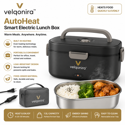 velqonira™ AutoHeat Smart Electric Lunch Box