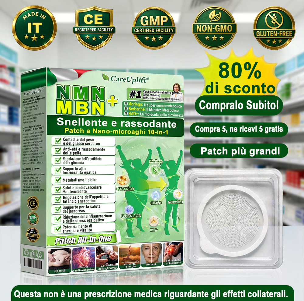 🇮🇹 𝐒𝐡𝐨𝐩 𝐎𝐟𝐟𝐢𝐜𝐢𝐚𝐥𝐞 𝐝𝐢 𝐃𝐞𝐮𝐭𝐬𝐜𝐡𝐥𝐚𝐧𝐝 | 🧑‍⚕️🩺 𝐂𝐚𝐫𝐞𝐔𝐩𝐥𝐢𝐟𝐭® Moringa · Berberina × NAD+ 𝟏𝟎-𝐢𝐧-𝟏 𝐀𝐝𝐯𝐚𝐧𝐜𝐞𝐝 𝐍𝐚𝐧𝐨-𝐌𝐢𝐤𝐫𝐨𝐧𝐚𝐝𝐞𝐥-𝐏𝐚𝐭𝐜𝐡 — 𝐑𝐚𝐝𝐢𝐜𝐚𝐥𝐢 𝐑𝐞𝐬𝐮𝐥𝐭𝐚𝐭𝐢 𝐢𝐧 𝟕 𝐝𝐢 𝐝𝐢𝐞 𝐜𝐨𝐦𝐩𝐥𝐞𝐭𝐭𝐢 𝐚𝐝𝐮𝐭𝐭𝐢 𝐝𝐞𝐥𝐥𝐚 𝐜𝐨𝐦𝐩𝐥𝐞𝐭𝐭𝐚.